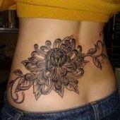 lower back tattoo lily