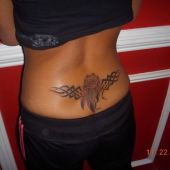 lower back tattoo dreamcacher