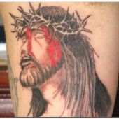 tatuaż Chrystus
