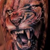 tatuaż lwa