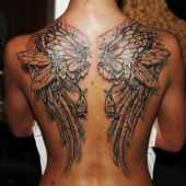 amazing wings back tattoo