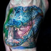 tatuaż aligatora