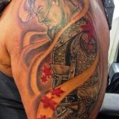 tatuaż japoński wojownik
