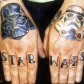 star wars hand tattoo