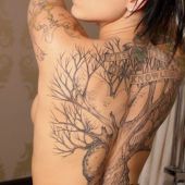 lower back tattoo tree