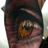 amazing 3d eye tattoo