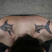 niesamowity tatuaż ryby