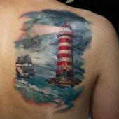 tatuaż latarnia morska