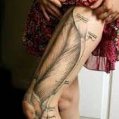 incredible thigh tattoo
