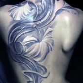amazing flower for woman tattoo
