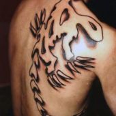tatuaże zwierzęta jaszczurka