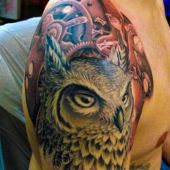 amazing owl tattoo