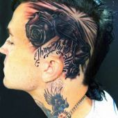 tatuaże męskie na głowe