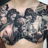 tatuaże religijne Jezus i Apostołowie