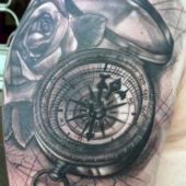 compass tattoo 3D