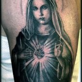 tatuaż Matki Boskiej