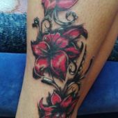 tatuaż kwiaty