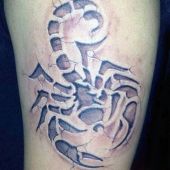 tatuaże 3d skorpion