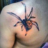 tatuaże męskie pająk 3d
