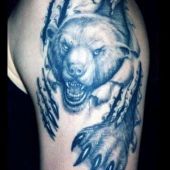 bear arm tattoo