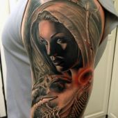 women arm tattoo for man