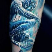 spiderman tattoo 3d