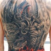 amazing dragon 3d tattoo