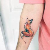 animal tattoo fox