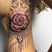 rose tattoo for woman