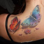 butterflies tattoo for women
