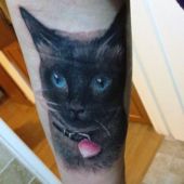 cat tattoo 3d