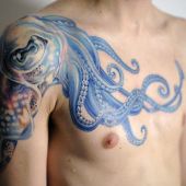 octopus arm man tattoo