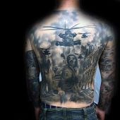 incredible full back apocalypse tattoo