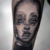 illusion tattoo face