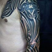 man tattoo 3d arm