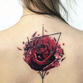 rose art tattoo