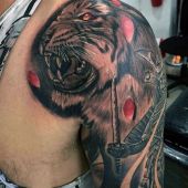 tiger arm tattoo