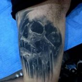 3d amazing skull tattoo