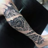 3d realistic mechanical tattoo