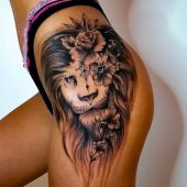 lion hipp tattoo