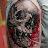 3d skull tattoo