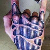 amazing hand tattoo 3d