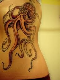 octopus tattoo side