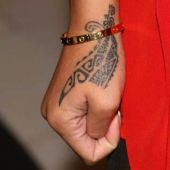rihanna wrist tattoo