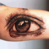 3D arm tattoo eye