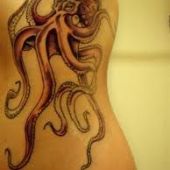 octopus tattoo side