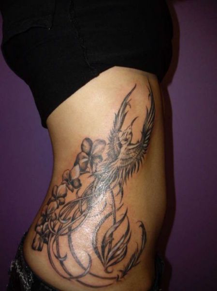 phoenix side tattoo