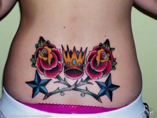 sexy lower back tattoo