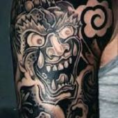 tatuaż azjatycki demon