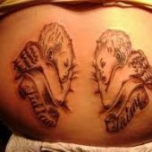aniołki tatuaże